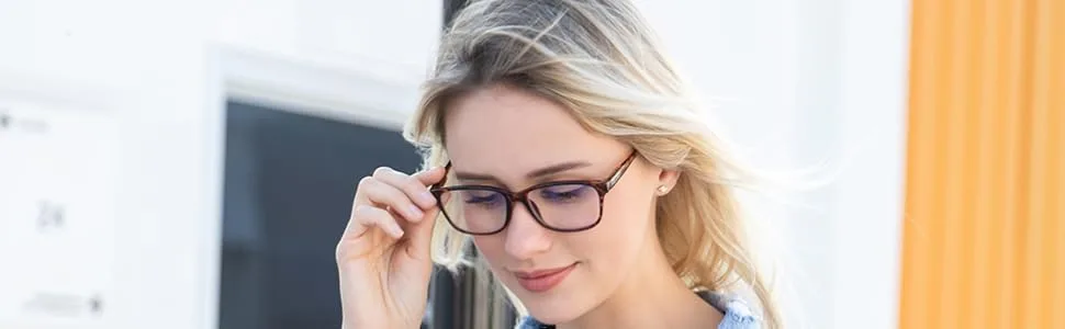 Blue Light Blocking Computer Glasses Anti Eyestrain Unisex for Women/Men Twilight and Blue White - bule light blocking glasses