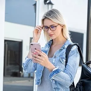 Blue Light Blocking Computer Glasses Anti Eyestrain Unisex for Women/Men Twilight and Blue White - bule light blocking glasses for phone