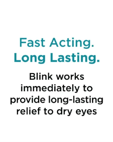 Blink Tears Sterile Single Use Vials, 25 Count, 0.01 Fluid Ounce Each 25 Count (Pack of 1) - Fast acting. Long lasting.