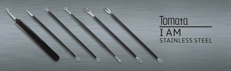 Blackhead Remover Pimple Popper Tool Kit - (6 Piece Kit) - Professional Stainless Pimples Comedone Extractor Removal Tool - Blackheada9