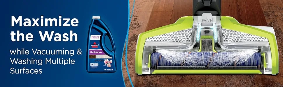BISSELL, 17891 MultiSurface Floor Cleaning Formula-Crosswave and Spinwave (64 oz), 64 Ounce, 64 Fl Oz - Crosswave, spinwave, hardfloor, hard wood, wood floor, floor cleaner, mop
