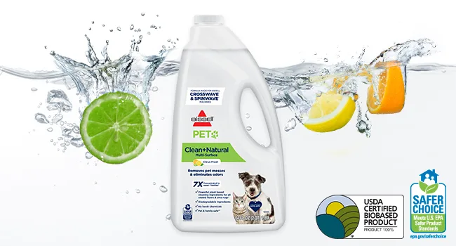 Bissell PET Natural Cleaning Formula, 80 oz, Clear, 80 Ounce 80 oz. - natural formula