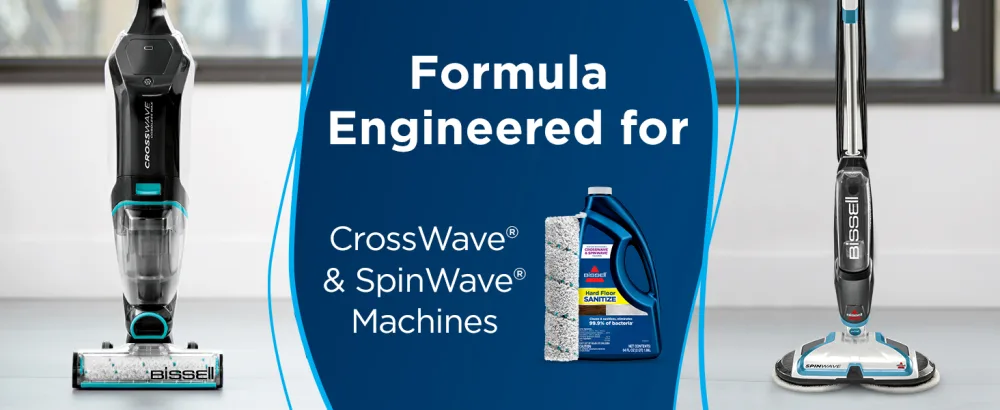 Bissell Hard Floor Sanitize Formula, 64 oz, 25041, 64 Ounce - crosswave, spinwave, mop, hardfloor cleaner, floor cleaner, hardwood, cleaning formula, cleaner