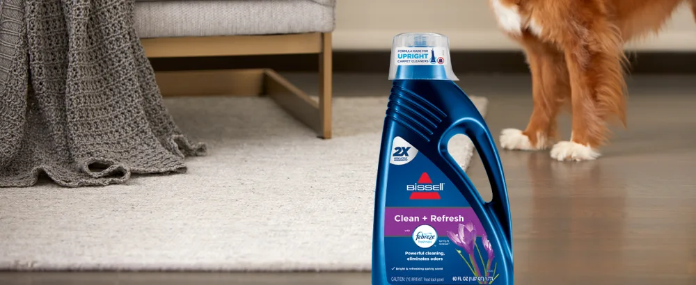 BISSELL DeepClean + Refresh with Febreze Freshness Spring & Renewal Formula, 1052A, 60 ounces - spot and stain formula, carpet shampoo, carpet cleaner, carpet cleaner formula, stain remover