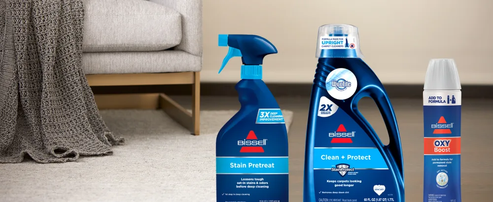 BISSELL 62E5A 2X Concentrated Deep Clean & Protect Full Size Machine Formula, 60 ounces - spot and stain formula, carpet shampoo, carpet cleaner, carpet cleaner formula, stain remover