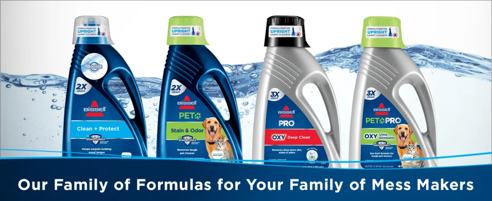 BISSELL 62E5A 2X Concentrated Deep Clean & Protect Full Size Machine Formula, 60 ounces - spot and stain formula, carpet shampoo, carpet cleaner, carpet cleaner formula, stain remover