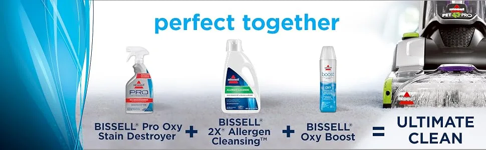 BISSELL 2X Allergen Cleansing Full Size Machine Formula, 60 ounces, 89Q5A - Allergies, Allergen, Stain remover, stain removal, deep cleaner, carpet cleaner, spot and stain