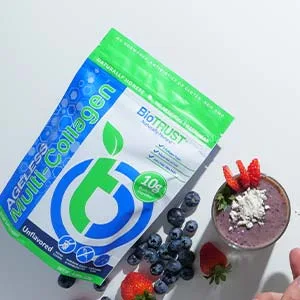 BioTrust Ageless Multi Collagen Protein a 5-in-1 Collagen Powder, 5 Collagen Types, Hydrolyzed Collagen Peptides, Grass-Fed Beef, Sustainable Fish, Chicken and Eggshell Membrane (Unflavored) - collagen unflavored