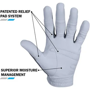 Bionic Gloves  Mens PerformanceGrip Pro Premium Golf Glove made from Long Lasting, Genuine Cabretta Leather Large Left - Pad System