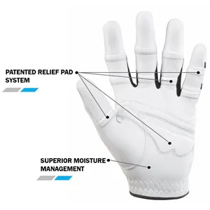 BIONIC Bionic Men's StableGrip Golf Glove, Left Hand, Cadet White Cadet Medium - Pad System