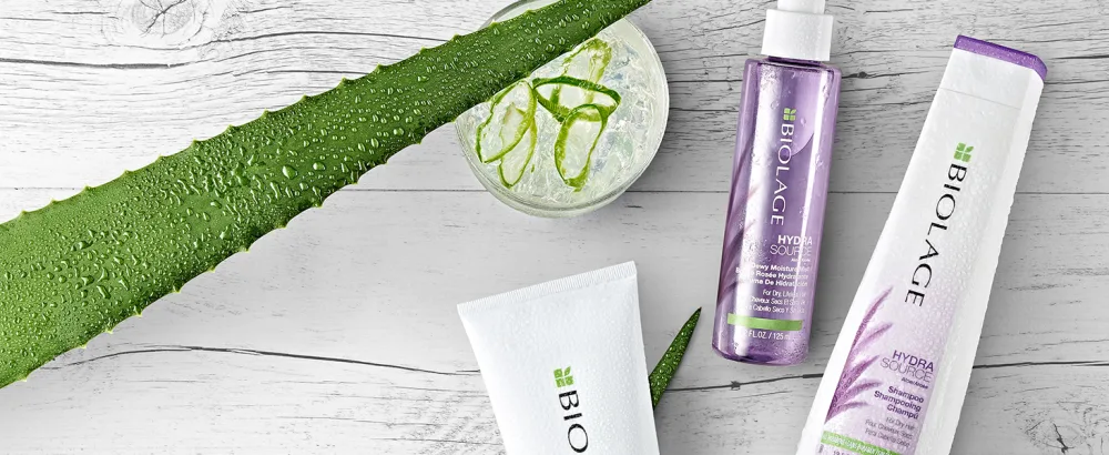 BIOLAGE Ultra Hydra Source Shampoo & Conditioner Bundle | Extremely Moisturizes Hair To Prevent Breakage | Silicone & Paraben-Free | For Very Dry Hair | 33.8 Fl. Oz. - biolage ultra hydrasource shampoo conditioner dry hair all hair types moisturizing moisture r&co