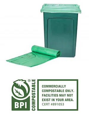 BioBag (USA) The Original Compostable Bag, 23 Gallon, 120 Count, 100% Certified Compostable Trash Bag Liners for Food Waste, Extra Strong and Durable - product information 2