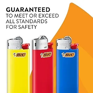 BIC Mini Lighter, Assorted Colors, Set of 8 Lighters - Pocket Lighter Mini Claim 1