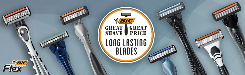 BIC Flex 4 Titanium Sensitive Men's Disposable Razors, For a Smooth, Ultra-Close and Comfortable Shave, 10-Count - BIC Flex 4 Sensitive Men