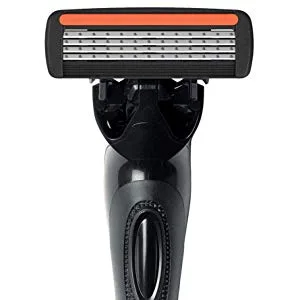 BIC Flex 4 Hybrid Disposable Razors for Men, Sensitive Skin Razor For a Smooth and Close Shave, 1 Handle and 8 Cartridges With 4 Blades - disposable razor, mens razor