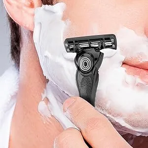 BIC Flex 3 Hybrid Men's 3-Blade Disposable Razor, For a Smooth and Comfortable Shave, 1 Handle and 5 Cartridges 1 Handle & 5 Cartridges - Ergonomic Grip for Enhanced Control
