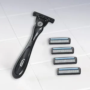 BIC Flex 3 Hybrid Men's 3-Blade Disposable Razor, For a Smooth and Comfortable Shave, 1 Handle and 5 Cartridges 1 Handle & 5 Cartridges - Replaceable Cartridges for Added Convenience
