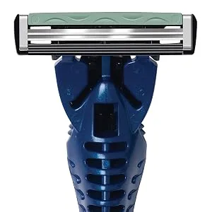 BIC Flex 2 Hybrid Men's Twin Blade Razor, One Handle 10 Cartridges, Set - BIC Flex2 Hybrid razor for men