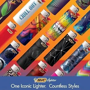 BIC Classic Lighter, Assorted Colors, 14-Pack 7 Count (Pack of 2) - pocket lighter, pocket lighters