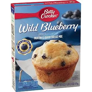 Betty Crocker Wild Blueberry Muffin and Quick Bread Mix, 16.9 oz - product information 1