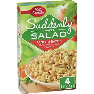 Betty Crocker Suddenly Pasta Salad, Ranch & Bacon, 7.5 oz. - product information 2