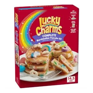 Betty Crocker Lucky Charms Complete Marshmallow Pancake Mix, 14.5 oz Box - product information 2