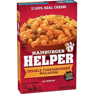 Betty Crocker Hamburger Helper, Double Cheeseburger Macaroni, 6 oz - product information 2