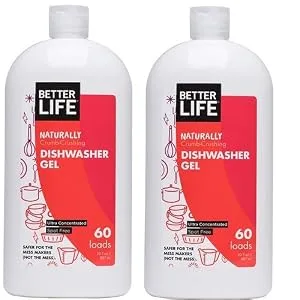 Better Life Natural Dishwasher Gel Detergent, 30 Fl Oz, Pack of 2 30 Fl Oz (Pack of 2) - product information 2