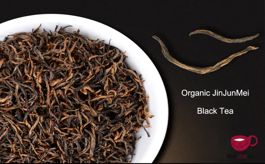 BESTLEAFTEA -Spring Picked Organic Golden Monkey Black Tea/Jin Jun Mei/Jinjunmei Black Tea/100g/3.5 oz - jinjunmei tea - bestleaftea