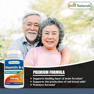 Best Naturals Vitamin B6 Tablet, 100 mg, 250 Count - product information 3