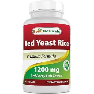 Best Naturals Red Yeast Rice 1200 Mg 60 Tablets - product information 1