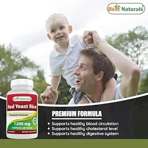 Best Naturals Red Yeast Rice 1200 Mg 60 Tablets - product information 4