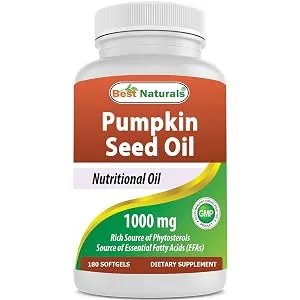 Best Naturals Pumpkin Seed Oil Bladder Control 1000 mg 180 Softgels 180 Count (Pack of 1) - product information 1