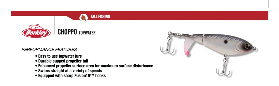 Berkley Choppo Fishing Hard Bait 90mm - 1/2 oz Bone - Choppo