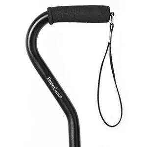 BeneCane Walking Cane for Men & Women Adjustable Cane with Offset Soft Cushioned Handle -Portable Lightweight Sturdy Mobility Walker Aid for Elderly, Seniors Collapsible Cane Black - Comfortable handle