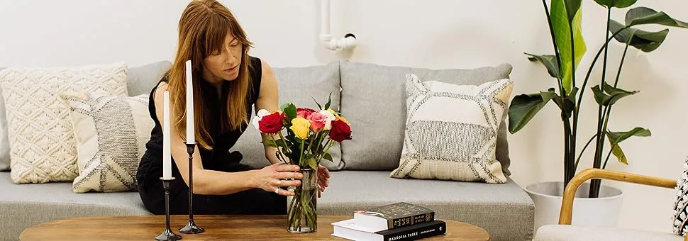 Benchmark Bouquets Flowering Fields, With Vase (Fresh Cut Flowers) - roses, flowers, bouquets, arrangements, flower delivery prime, home decor, housewarming, birthday