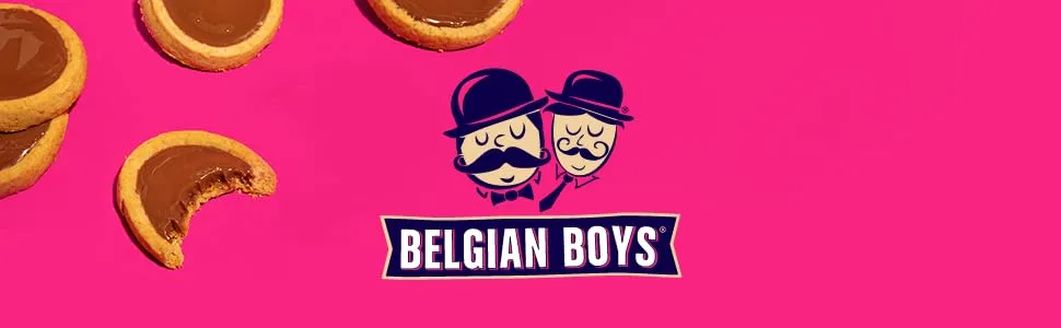 Belgian Boys Raspberry Cookie Tarts, Raspberry Jam Shortbread Cookies, Individually Wrapped Treats, Non-GMO, No Preservatives (22 Tarts per Pouch) - raspberry lemon chocolate caramel cookie tarts dessert belgian boys european cookies