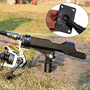 Bekith 2 Pack Adjustable Powerlock Rod Holder with Combo Mount, Black Finish - product information 4