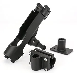 Bekith 2 Pack Adjustable Powerlock Rod Holder with Combo Mount, Black Finish - product information 6