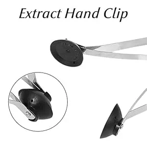 BeGrit 2 Pcs Reacher Grabber Suction Cup Grip Foldable Long Arm Reaching Claw Hand Grabber Trash Pickup Tool 2 Pack Reacher Grabber - pickup tool
