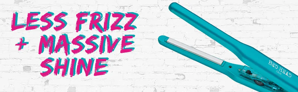Bed Head Pixie 1/2" Straightener| Ideal for Short Hair, Bangs - short hair; flat iron; flat irons; straightener; straighteners