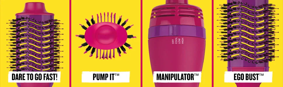 Bed Head One Step Volumizer and Hair Dryer | Dry, Straighten, Texture, Style in One Step (Pink) Pink Volumizer - one step; one step volumizer; hair dryer; hair dryers; hot air; hot air brush; BH438