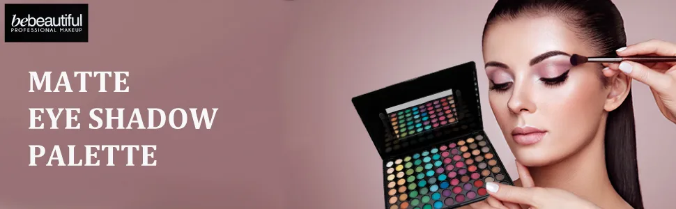 Bebeautiful Professional Makeup Eyeshadow Palette with Applicators, 88-Color Palette, Matte - product information 1