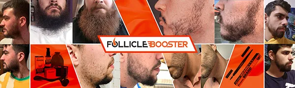 Beard Shaper Kit - Complete Shaping & Styling Tool - Transparent Adjustable Shaper, Razors, Barber Pencil - Beard Stencil Guide Template Outliner Many Styles for Perfect Line Up - follicle booster follixil