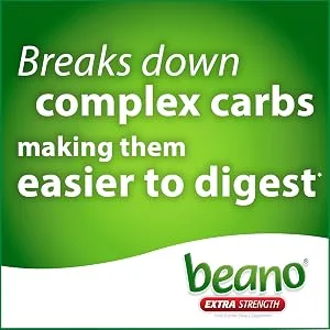 beano To Go Gas Prevention | Bloating Relief | 12 Tablets To Go Tablets - Beano Extra Strength