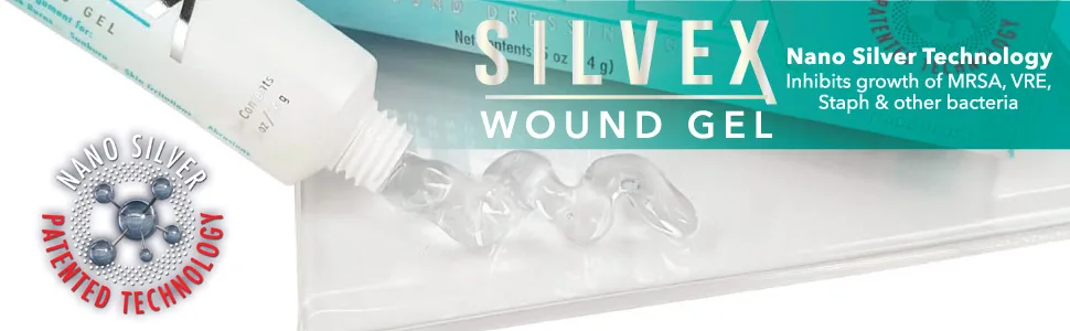 Be Smart Get Prepared SILVEX Wound Gel, Nano Silver, 0.5 Fl Oz 0.5 Fl Oz (Pack of 1) - WOUND GEL