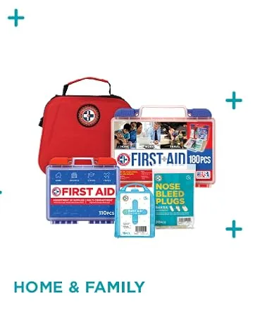 Be Smart Get Prepared 330 Piece First Aid Kit, All-Purpose - HOME