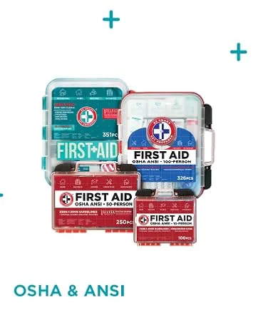 Be Smart Get Prepared 330 Piece First Aid Kit, All-Purpose - OSHA