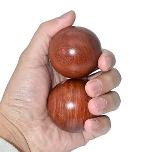 BCQLI 2 Inches Baoding Balls Chinese Health Exercise Stress Balls Rosewood - Hold tight