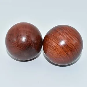 BCQLI 2 Inches Baoding Balls Chinese Health Exercise Stress Balls Rosewood - Wood grain 2